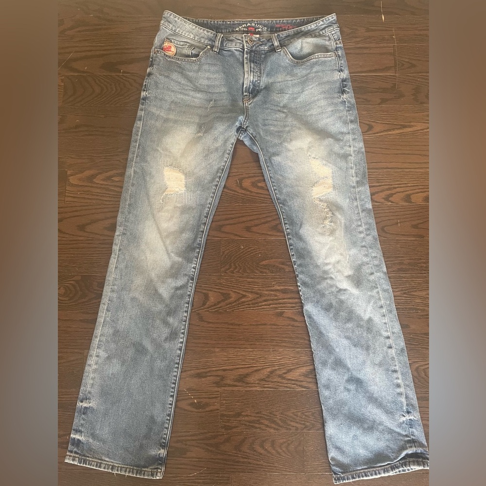 Parasuco Light Blue Distressed Men's Jeans